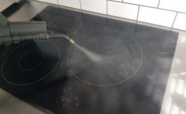 Applications- steam cleaning stove top